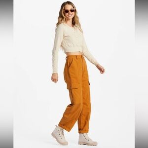 ✨ Billabong Cider Cargo Pants | NWT Relaxed Straight Leg Utility Wall to Wall
